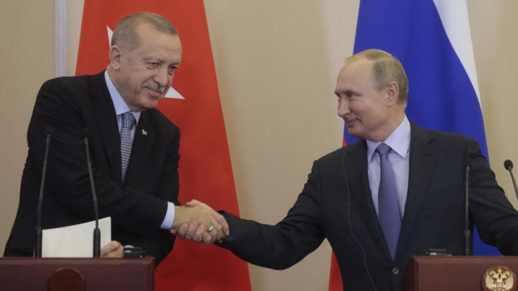 Ердоган и Путин се договориха за газов хъб в Турция