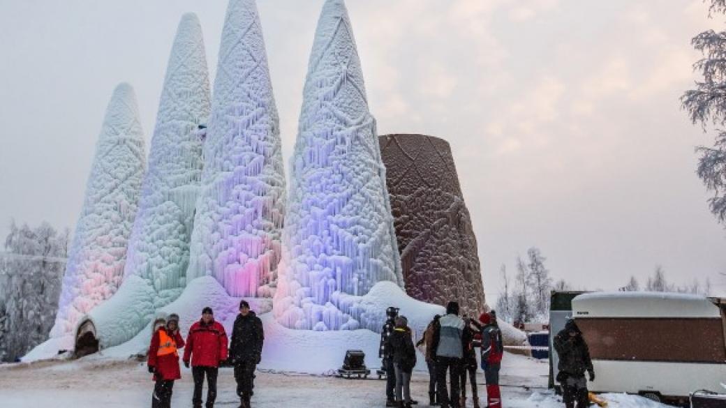 Строят ледена „Саграда фамилия“ във Финландия