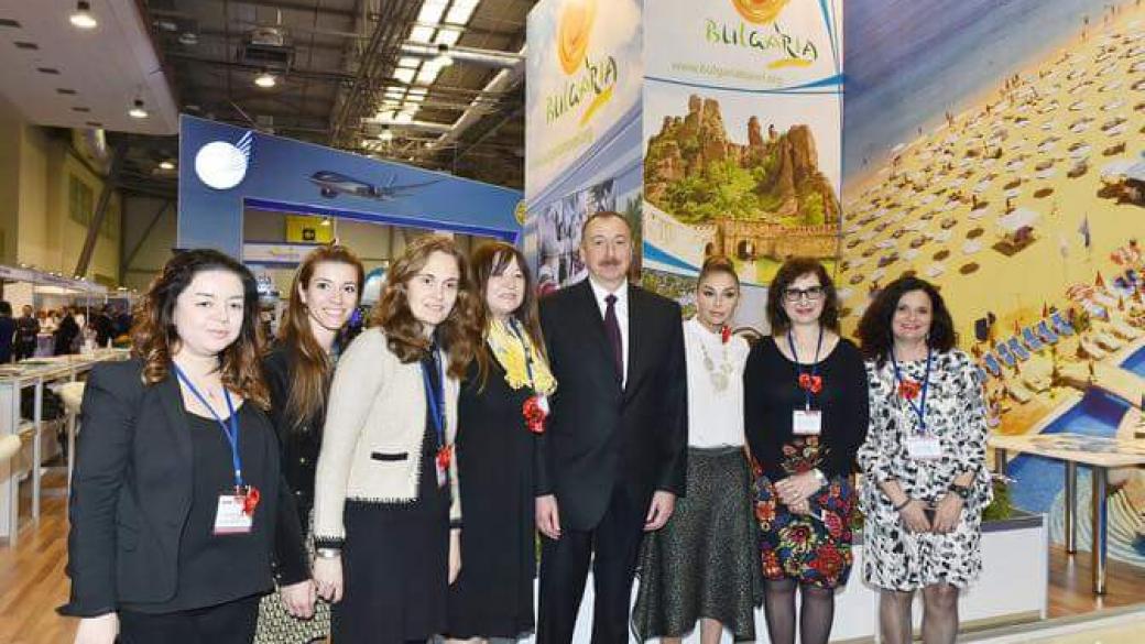 Президентът на Азербайджан и съпругата му посетиха българския щанд в Баку
