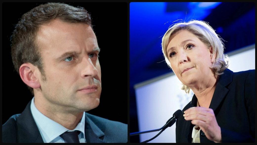 Макрон и Льо Пен водят в президентската надпревара във Франция