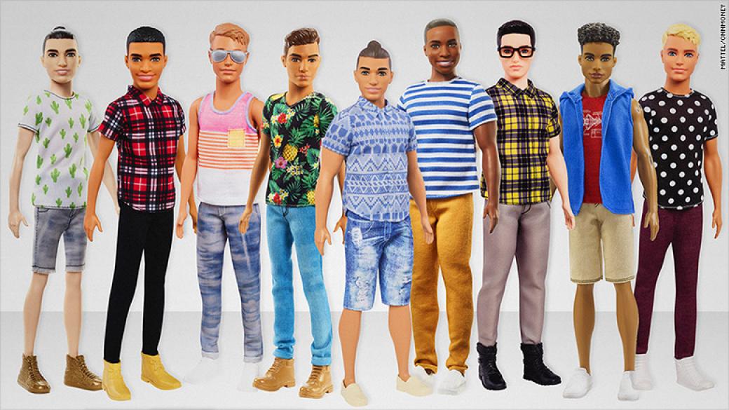 Производителят на Барби пусна 10 нови кукли Кен