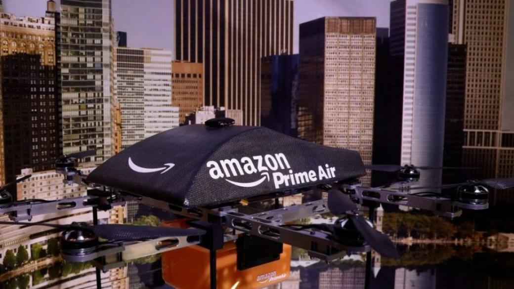 Amazon разработва дрон, зареждащ електромобилите в движение