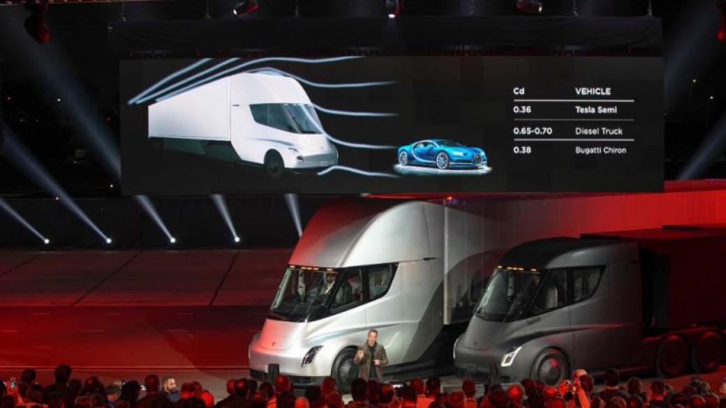 Tesla представи електрическия си камион Semi truck