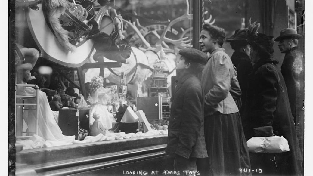 Коледният пазар в Ню Йорк преди 100 години