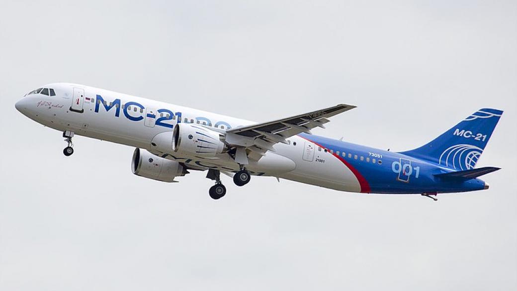 Санкциите на САЩ забавят новия руски пътнически самолет с една година