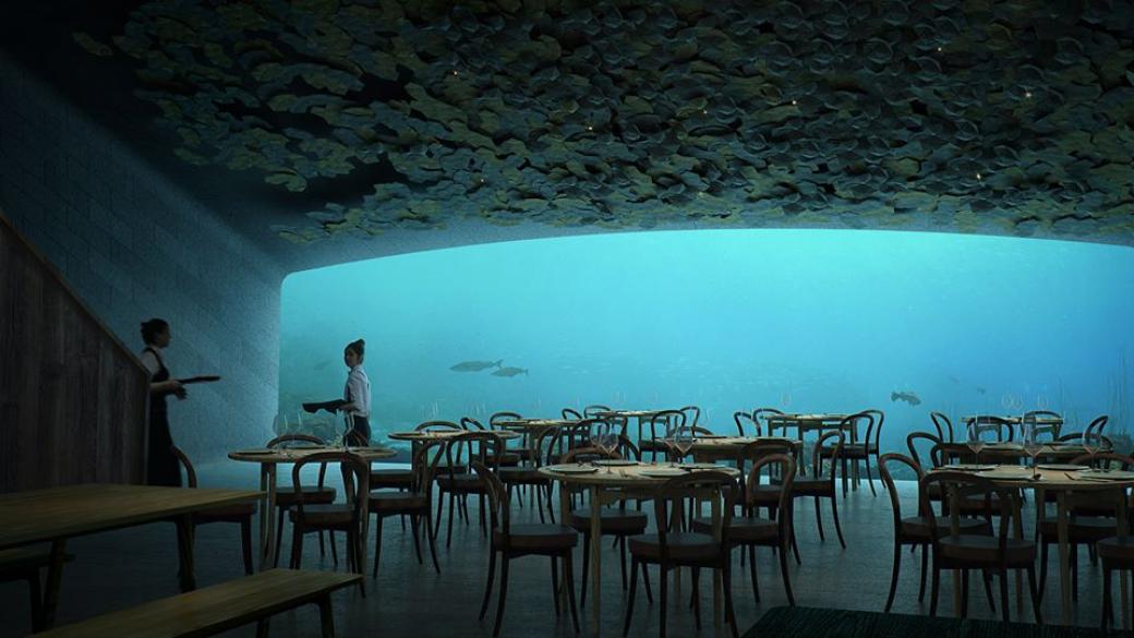 Първият подводен ресторант в Европа отвори днес