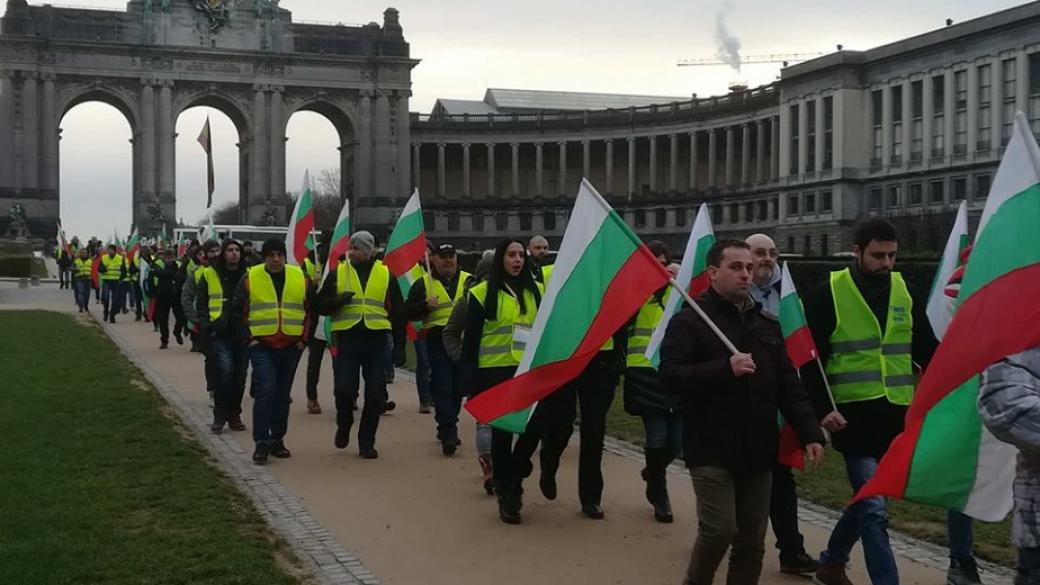 Българските превозвачи блокират Страсбург и София заради пакет „Мобилност“