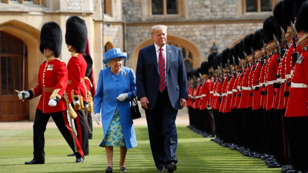 Тръмп при Елизабет II на първо държавно посещение във Великобритания