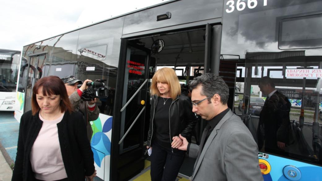 22 нови автобуса на природен газ тръгват из улиците на София