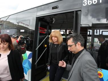 22 нови автобуса на природен газ тръгват из улиците на София