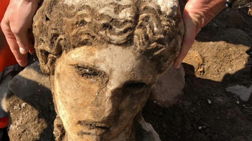 Откриха глава на древна римска богиня до Колизеума