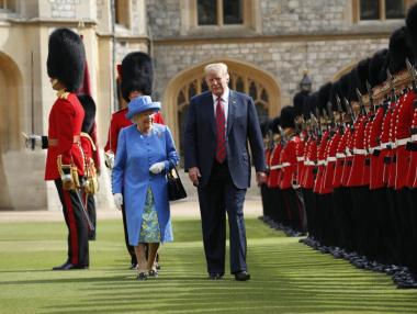 Тръмп пристига на официално посещение във Великобритания