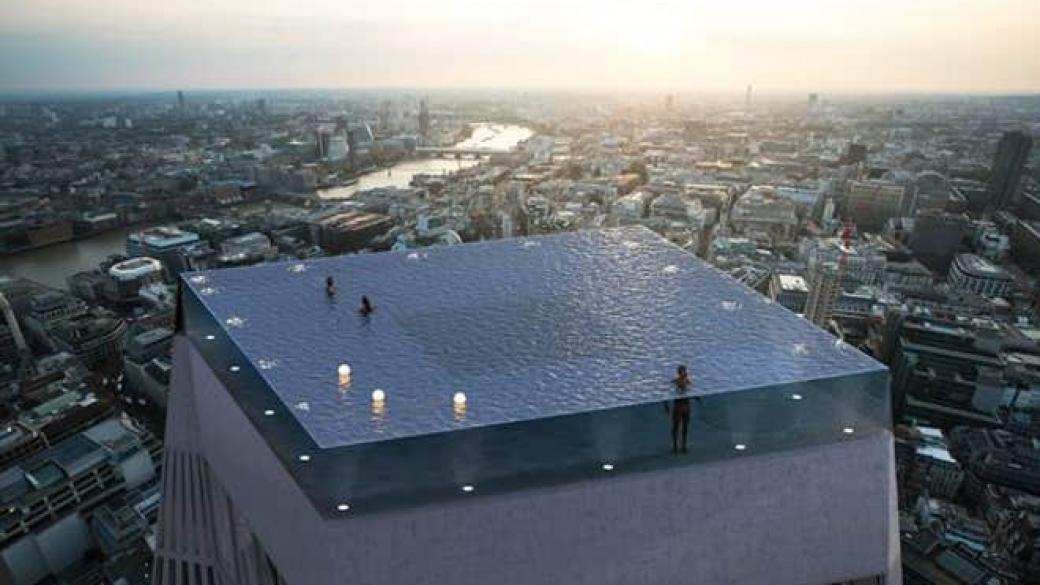 Лондон ще има басейн с 360-градусова гледка на покрива на небостъргач