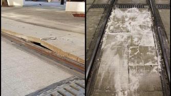 Повдигнати и счупени плочки по „Графа“ 10 дни след откриването