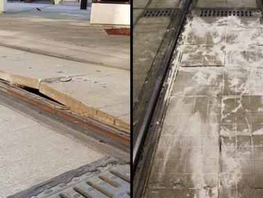 Повдигнати и счупени плочки по „Графа“ 10 дни след откриването