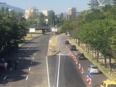 Двупосочното движение по бул. „България“ се възстановява от тази нощ