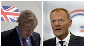 Туск и Джонсън в спор кой от двама им е „Г-н без сделка“