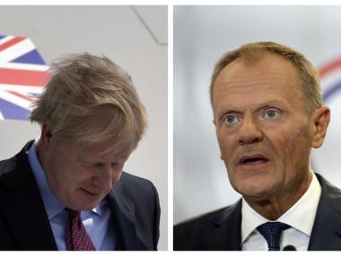 Туск и Джонсън в спор кой от двама им е „Г-н без сделка“