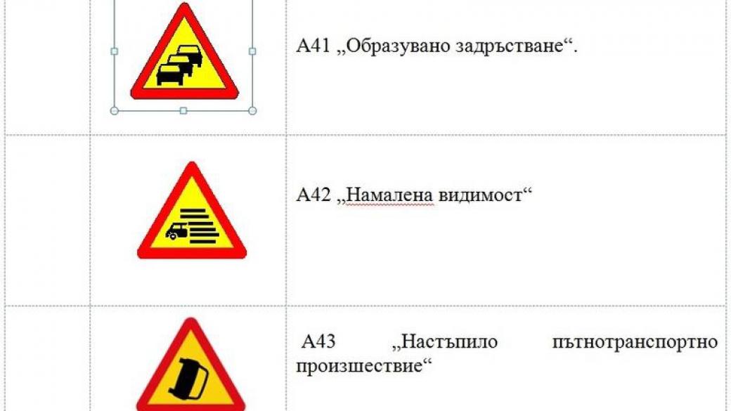 Държавата въвежда 8 нови пътни знака