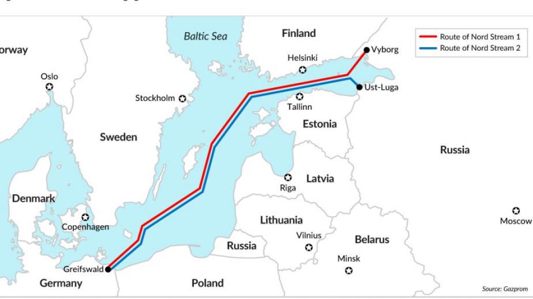 Дания не пусна „Северен поток-2“ през територията си
