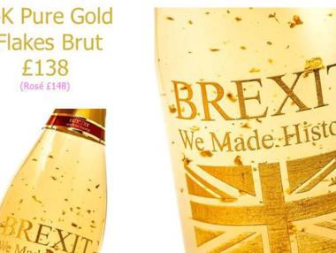 Френска компания създаде вино със златни частици за Brexit