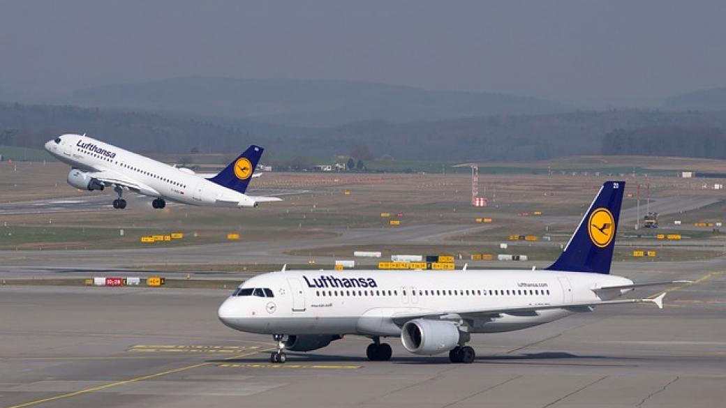 Стачката в Lufthansa ще отмени 1300 полета, обяви авиокомпанията