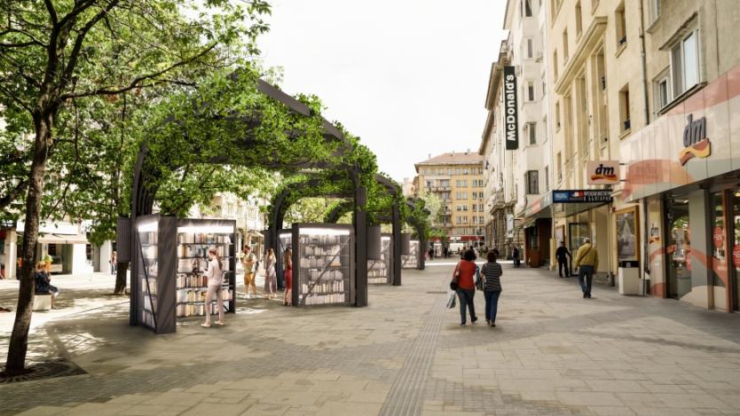 Как ще изглежда новият книжен пазар на площад „Славейков“ 
