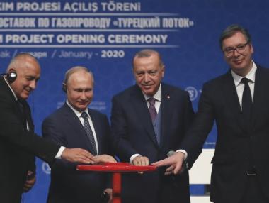 Путин и Ердоган откриха „Турски поток“ на пищна церемония в Истанбул