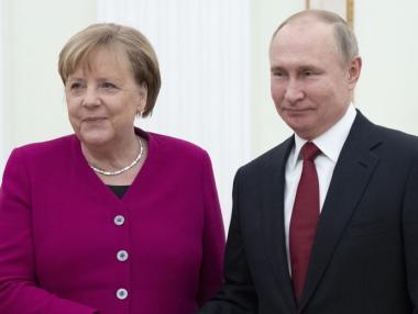 Меркел и Путин започнаха преговори в Москва