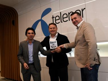 Telenor получи сертификат за качество Best in Test за мобилната си мрежа
