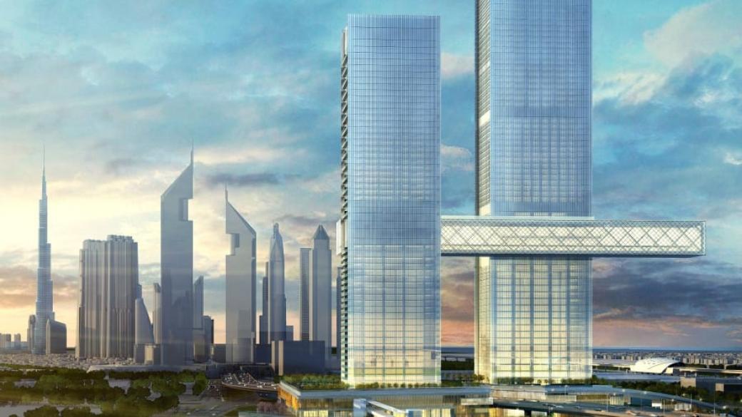 Дубай вече ще впечатлява и с хоризонтален небостъргач