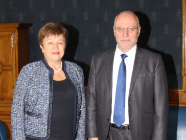 Кристалина Георгиева похвали БНБ за усилията за Еврозоната