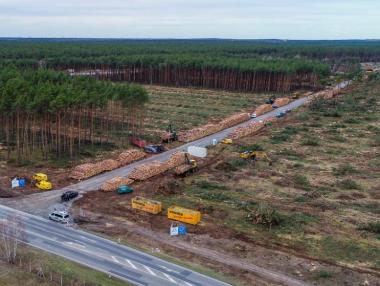 Tesla поднови сечта на дървета на терена за фабриката си в Германия