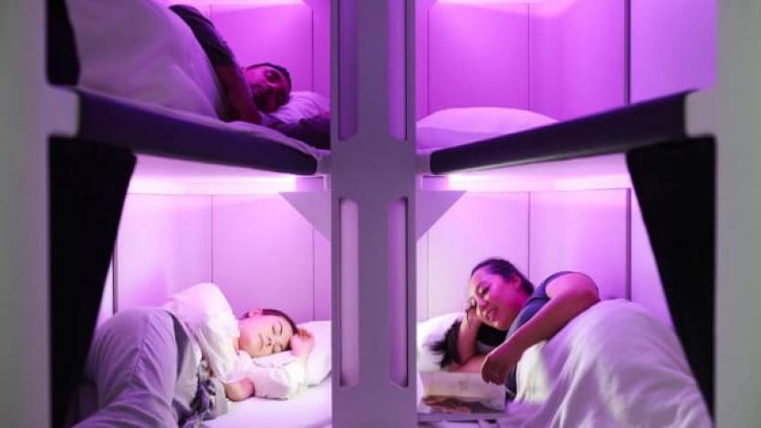 Авиокомпания представи спални места в икономична класа
