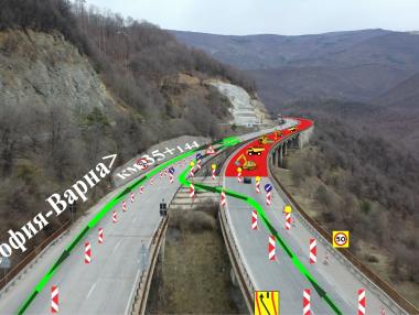 Нов ремонт на магистрала „Хемус“ ще продължи цяло лято