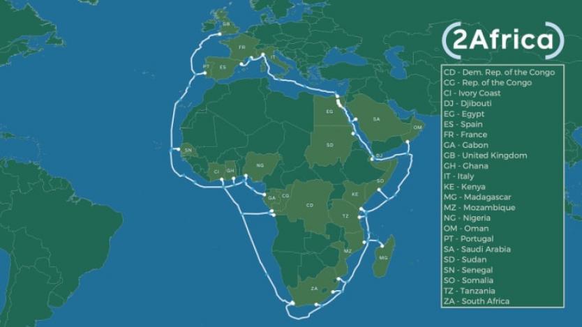 Facebook обгражда цяла Африка с подводен кабел