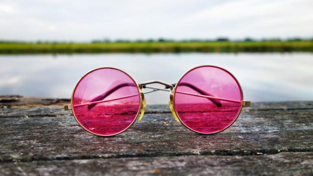Pink Glasses for Short-Sighted People