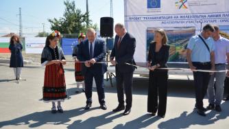 Желязков откри 26 км от ремонтираната жп линия Пловдив – Бургас