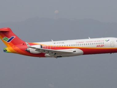 Китайският ARJ21 превози 1 млн. пътници