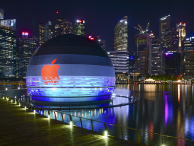 Apple открива футуристичен магазин в Сингапур