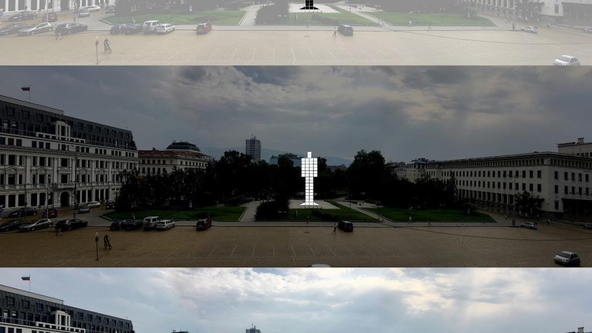 Галерия :: Снимка 0 :: Интерактивна фигура се изгражда на мястото на мавзолея (снимки)}