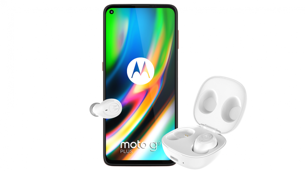 Moto G9 Plus в комплект с безжичните слушалки Motobuds вече са в мрежата на Vivacom