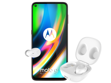 Moto G9 Plus в комплект с безжичните слушалки Motobuds вече са в мрежата на Vivacom