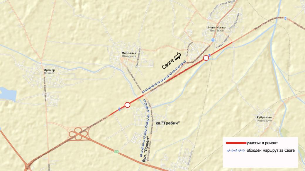 Започва ремонт на части от Северната дъга на Софийския околовръстен път