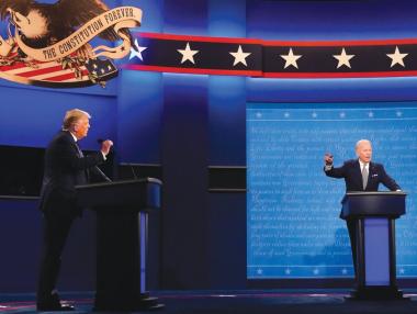„Бутонът на мълчанието“ цивилизова втория дебат между Тръмп и Байдън