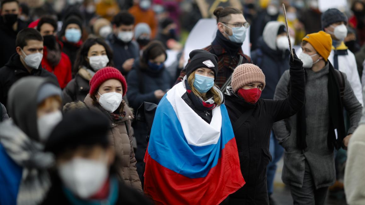 Галерия :: Снимка 8 :: Над 40 хил. души излязоха на протест в Москва в подкрепа на Навални (снимки)}