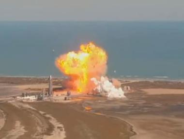Втори тестов Starship избухна при кацането