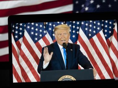 Тръмп с първа проява след Белия дом