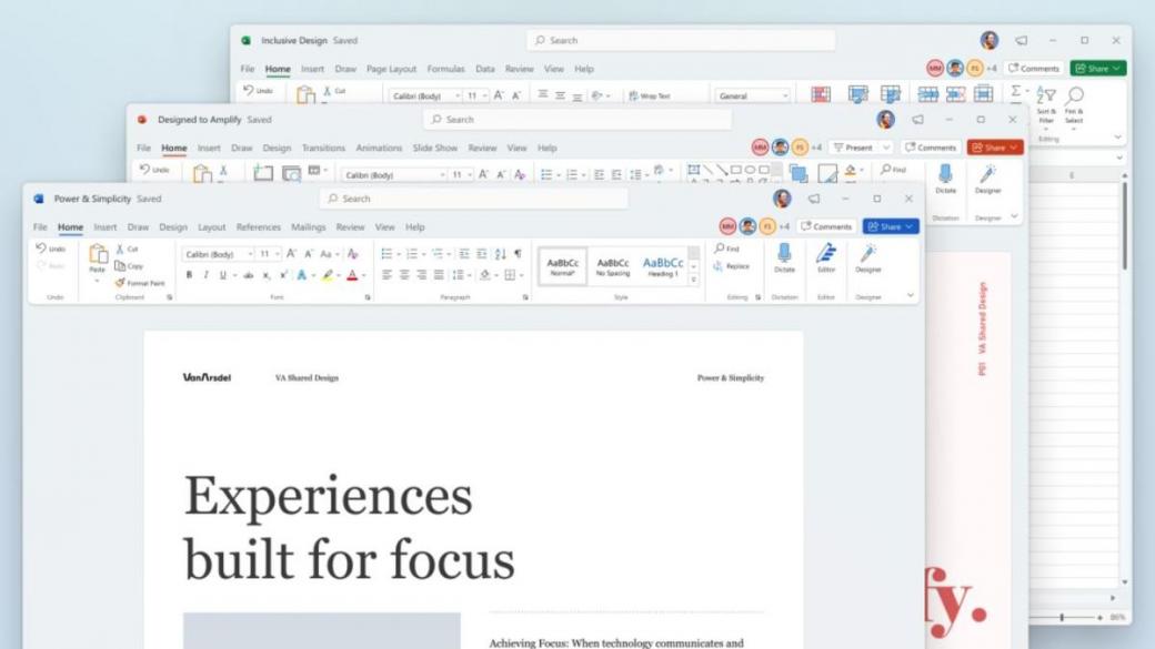 Microsoft подготвя нов дизайн на Office приложенията