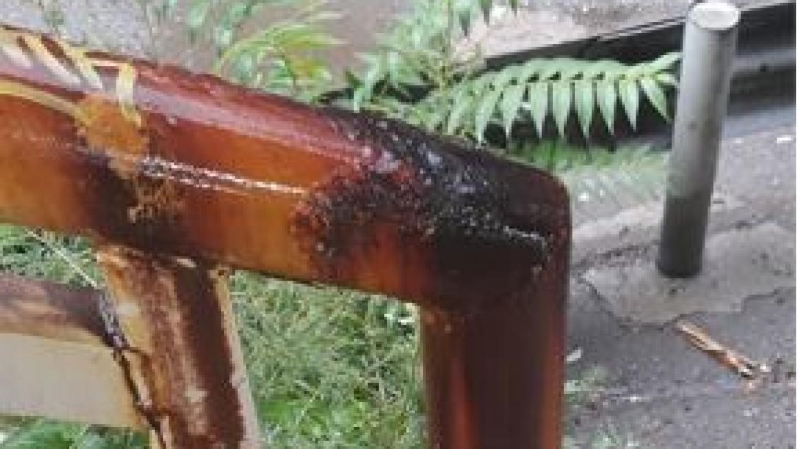 Галерия :: Снимка 3 :: 4 години след ремонт: Ръжда разяжда столичния мост „Чавдар“ (галерия)}